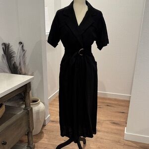 Zara Black Midi Dress